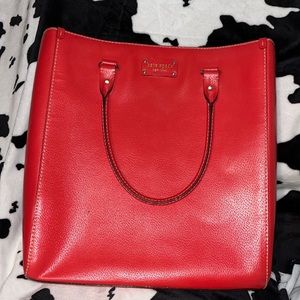Beautiful red Kate spade bag